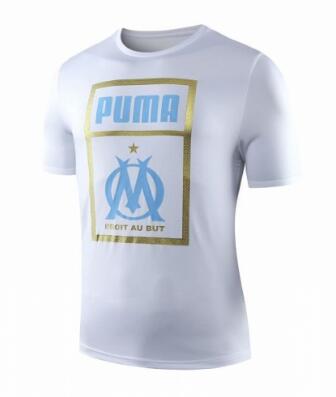 Camiseta de fútbol de entrenamiento de Marsella 2019-2020 blanca